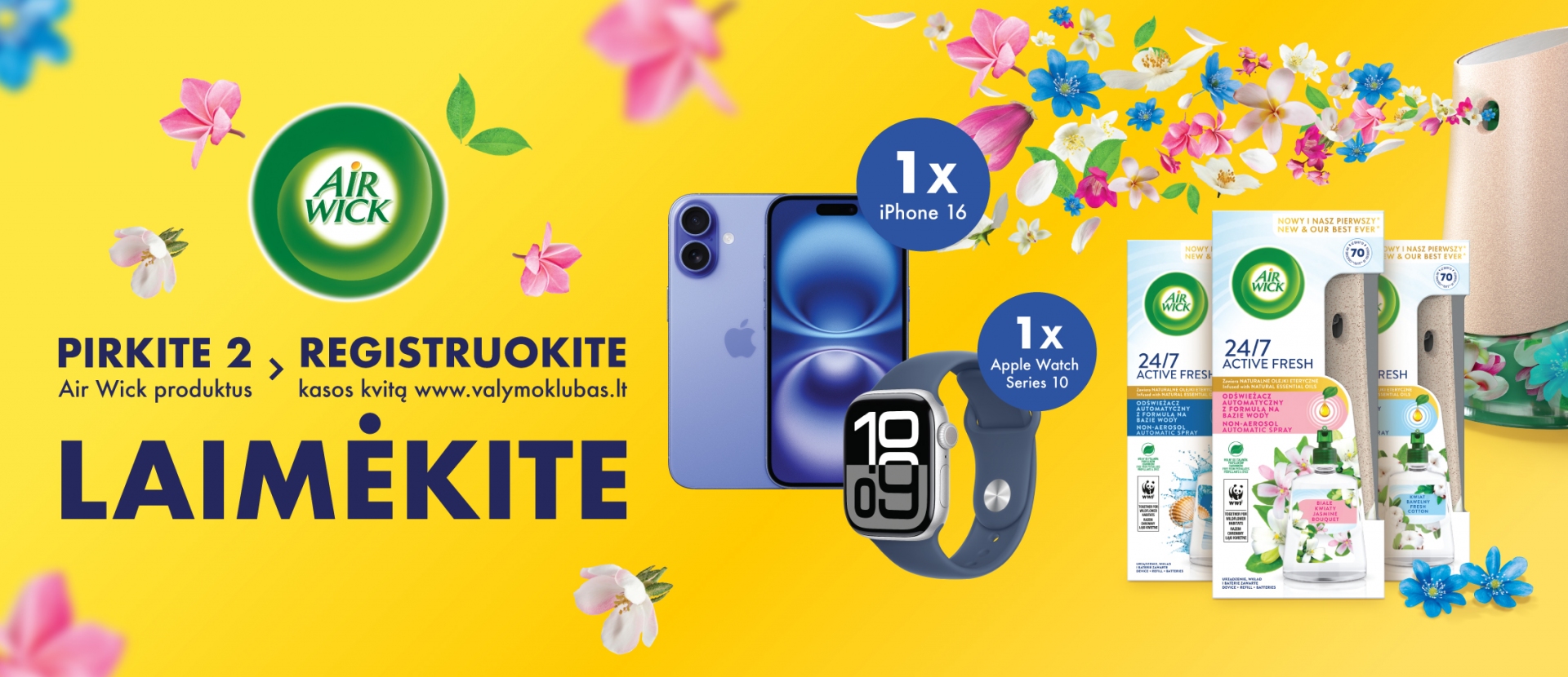 Pirkite du akcijos gaminius ir laimėkite